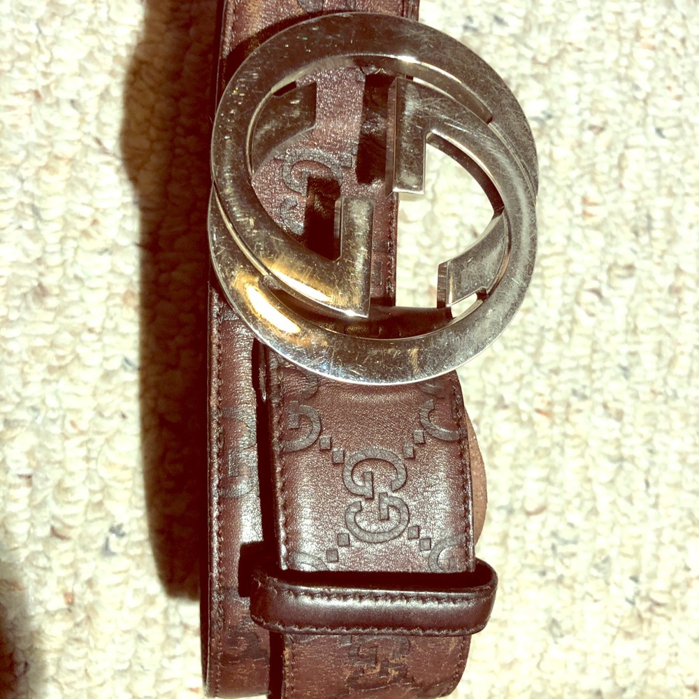 O.G. Gucci belt in tobacco brown. Old school